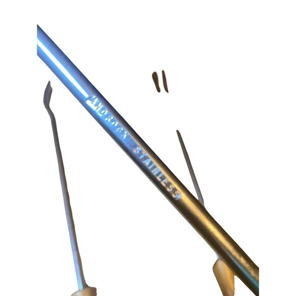 Vintage Androck Spatula Forks Grill Tools Wood Handle 19”Long Stainless Steel - Picture 13 of 13